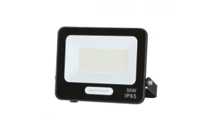 LED SMD reflektor crnog tijela 50W 3000K IP65 s 15 cm kabela