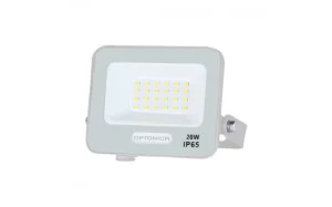 LED SMD reflektor bijelog tijela IP65 s 15 cm kabela, 20W 3000K