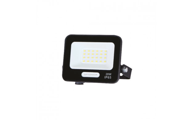 LED SMD reflektor crnog tijela 20W 4000K IP65 s 15 cm kabela