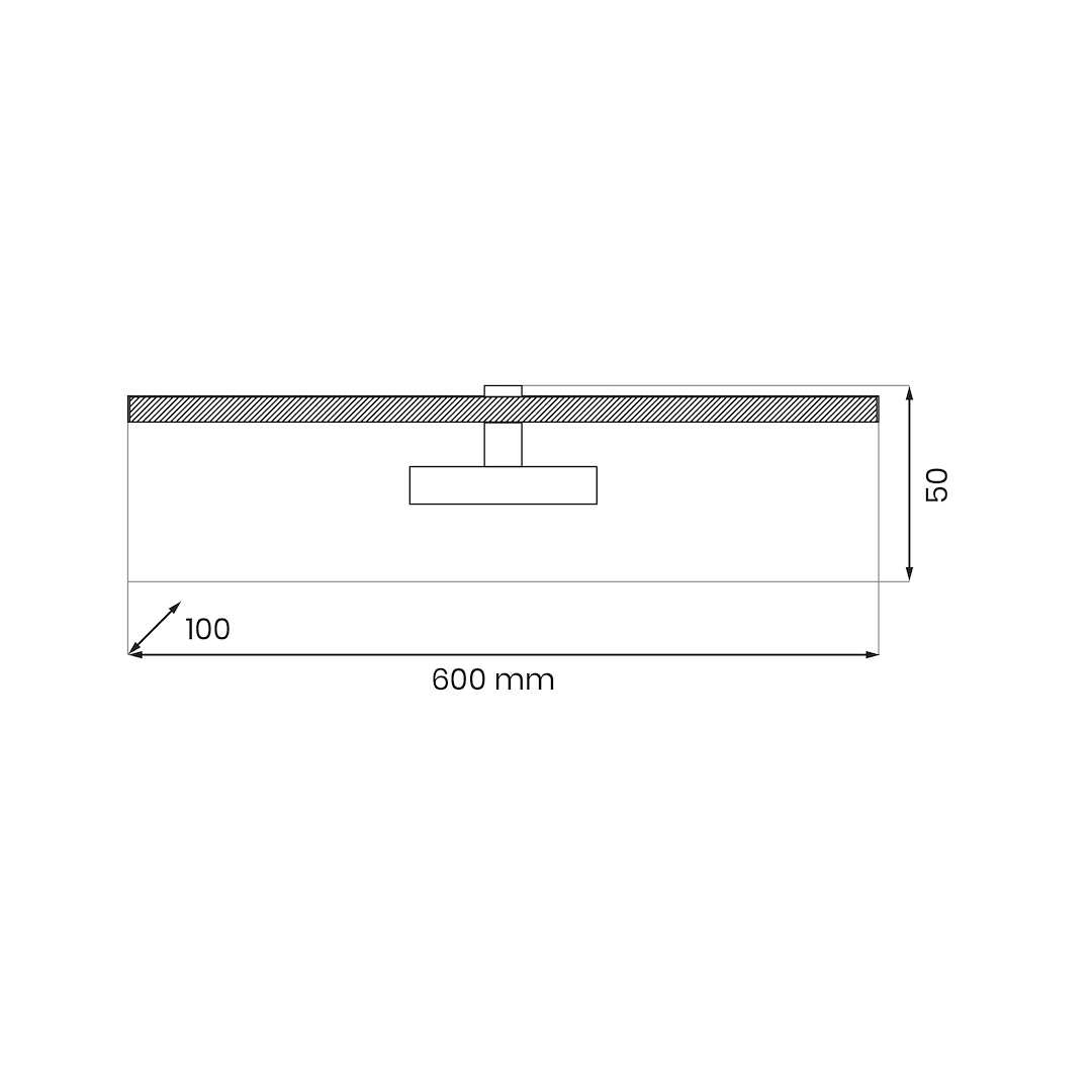 Prado satensko zlatna zidna lampa 11W LED 3000K - Slika 3