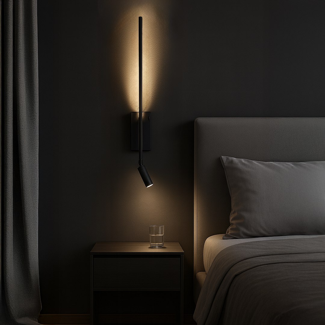 Zidna lampa Torch crna 6W + 3W 4000K - Slika 4