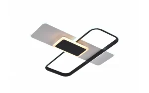 LED stropna svjetiljka 68W bijelo/crno tijelo CCT + daljinski upravljač