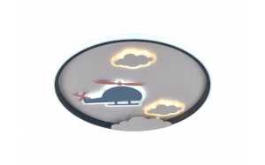 LED stropna svjetiljka 78W bijelo/crno tijelo CCT + daljinski upravljač