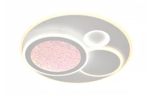 LED stropna svjetiljka 84W bijelo/sivo tijelo CCT + daljinski upravljač