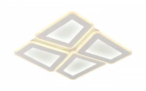 LED stropna svjetiljka 128W bijelo/sivo tijelo CCT + daljinski upravljač