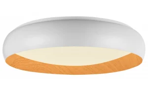 LED stropna svjetiljka 36W bijela/drveno tijelo CCT