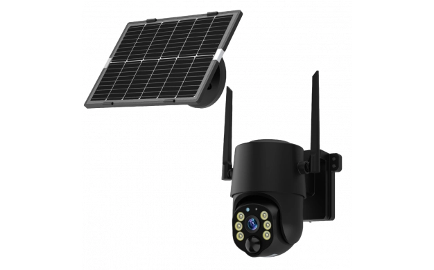 4MP Wi-Fi solarna baterijska IP kamera crne boje s SD utorom - Slika 3