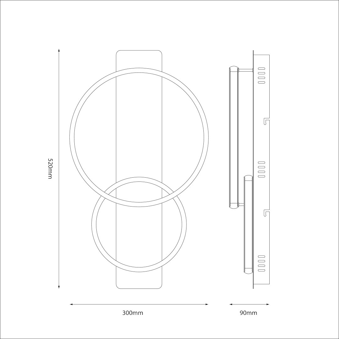 ROWENA 14W LED stropna lampa - Slika 4