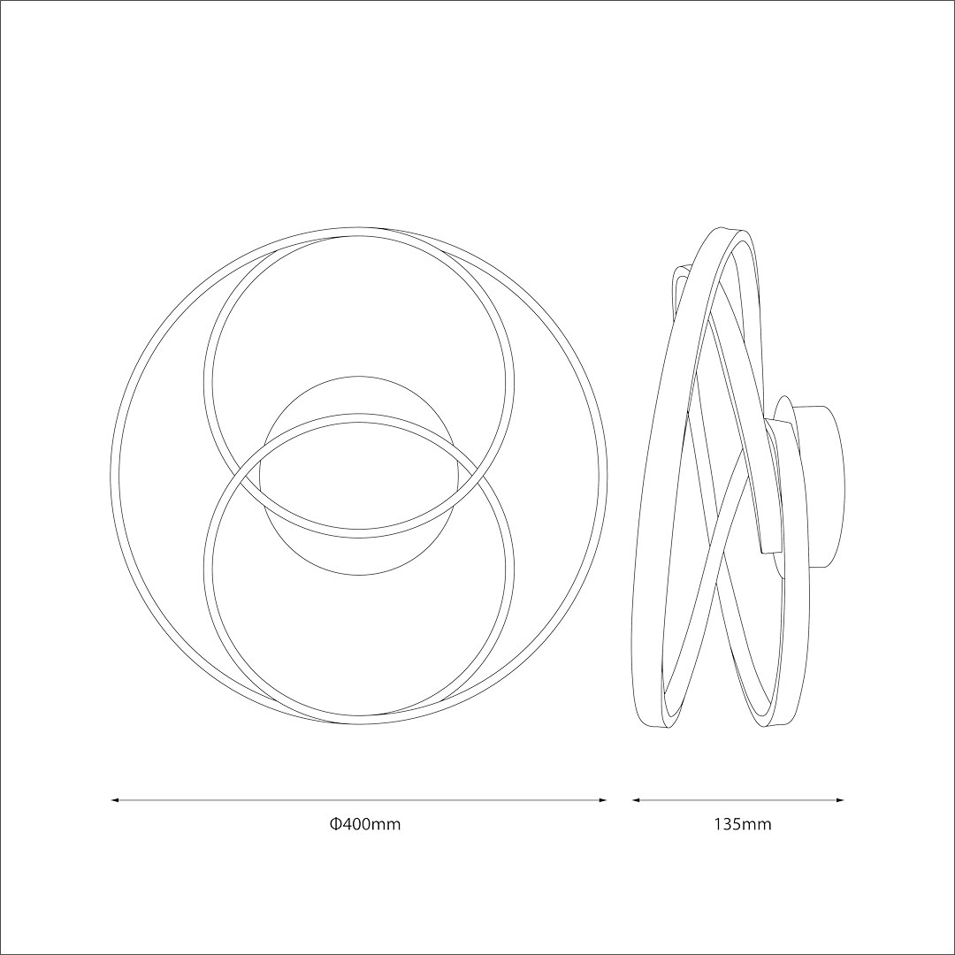 TURNER 32W LED stropna svjetiljka 4000K - Slika 4