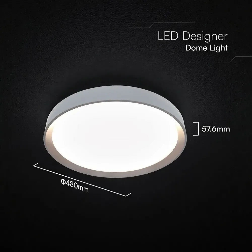 LED dizajnerska stropna svjetiljka 30W/60W/30W s daljinskim upravljačem, 3 u 1, dimabilna - Slika 3