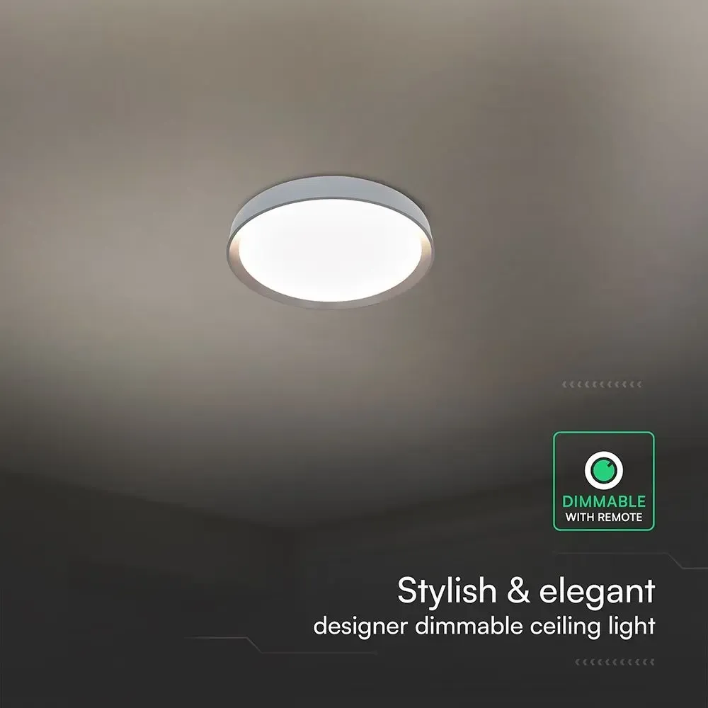 LED dizajnerska stropna svjetiljka 30W/60W/30W s daljinskim upravljačem, 3 u 1, dimabilna - Slika 4