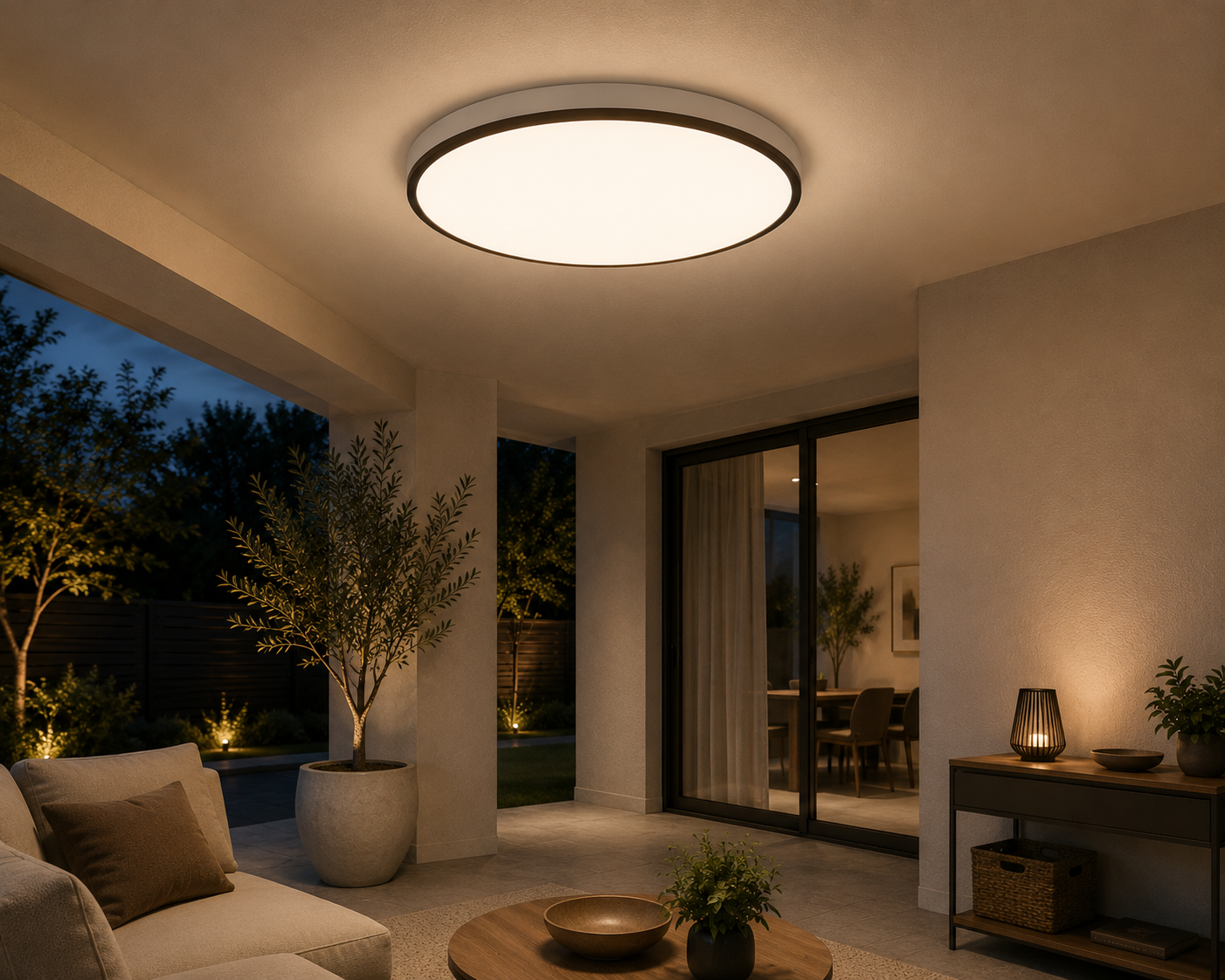 LED dizajnerska stropna svjetiljka 30W/60W/30W s daljinskim upravljačem, 3 u 1, dimabilna
