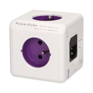 PowerCube ReWirable extension Utičnica + 4 travel Utikači