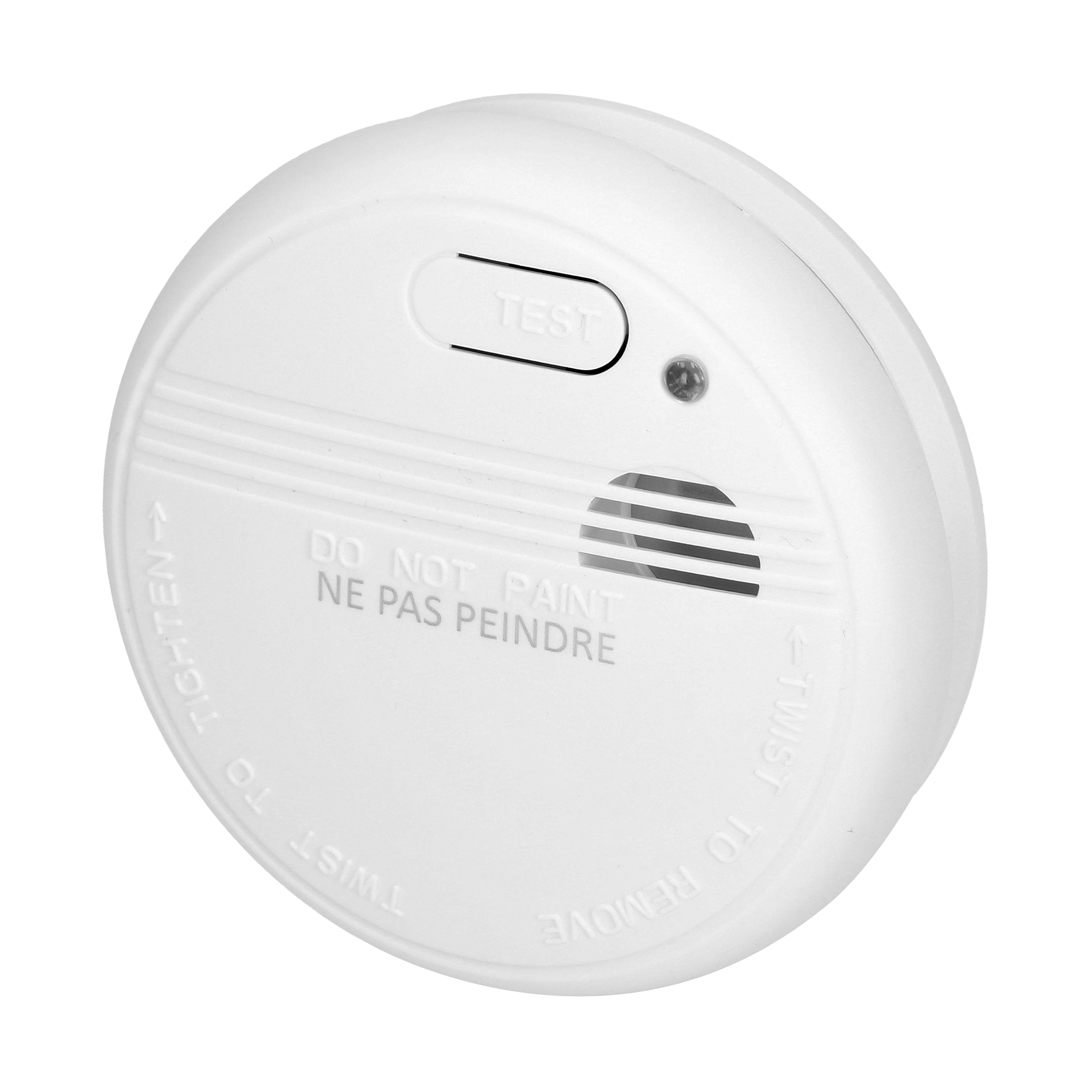 Baterija operated smoke detector, 9V DC, 5-year service life