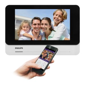 Philips WelcomeEye AddConnect, LCD 7" monitor, WI-FI + smartphone APP, gate control, intercom, Za extension Od WelcomeEye series to a 2-family set