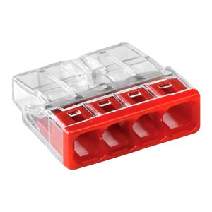 WAGO push-wire connector, 4-conductors, model 2273-204,0,5-2,50mm², 10 Kom