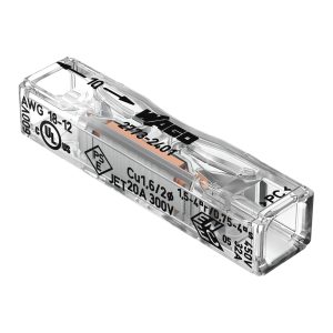 WAGO 1-wire clamp splicing connector, double-side, Za rigid conductors 221-2411, 0,2-4,00mm²,10 Kom