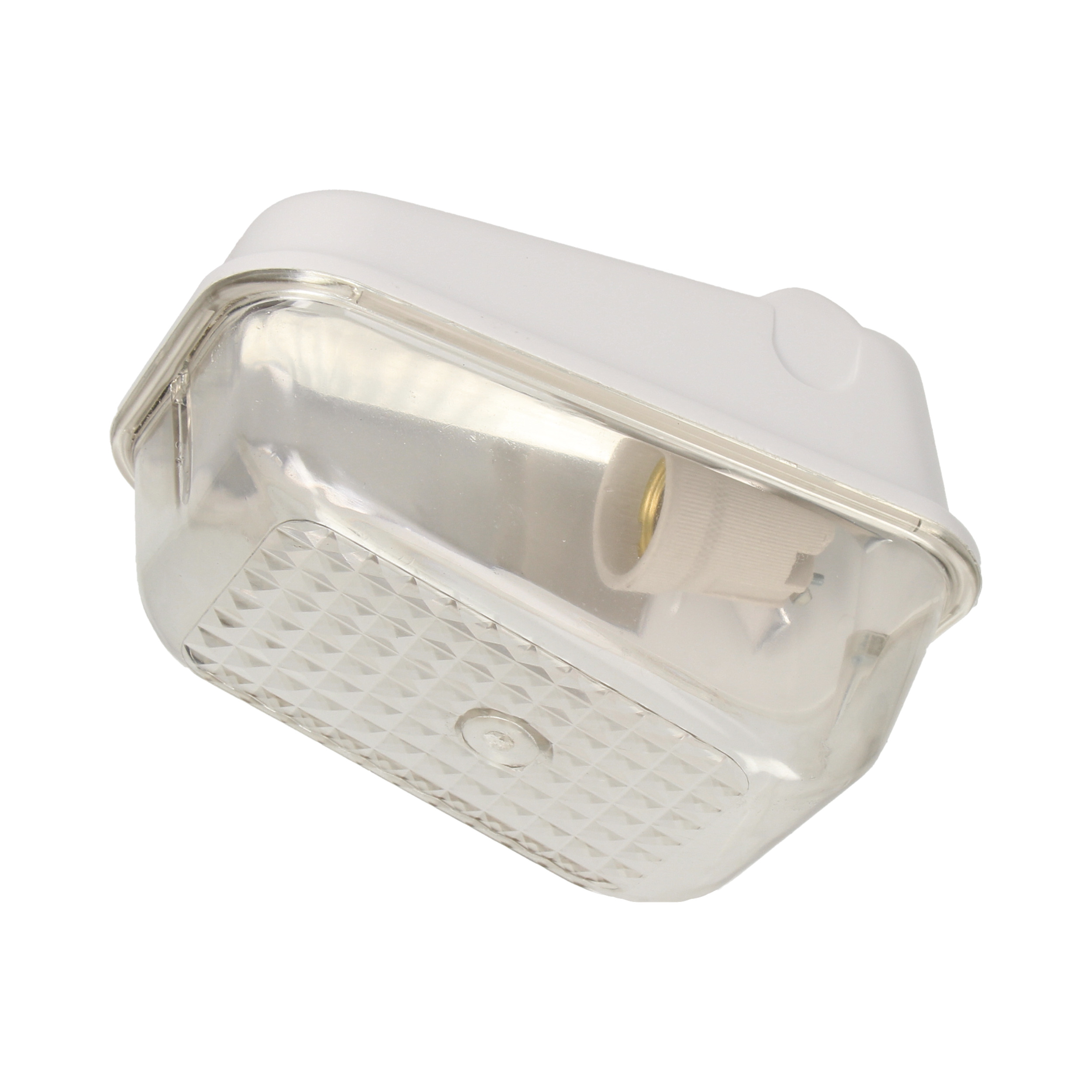 7041S Rasvjeta fixture, 60W, E27, IP54, IK10, Kom shade, bakelite base