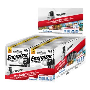 DISPLAY ENERGIZER Alkalne POWER 16xAA/4+16xAAA/4 Booking
