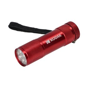 KODAK flashlight 9 LED, IP62, 3 x AAA, Crvena