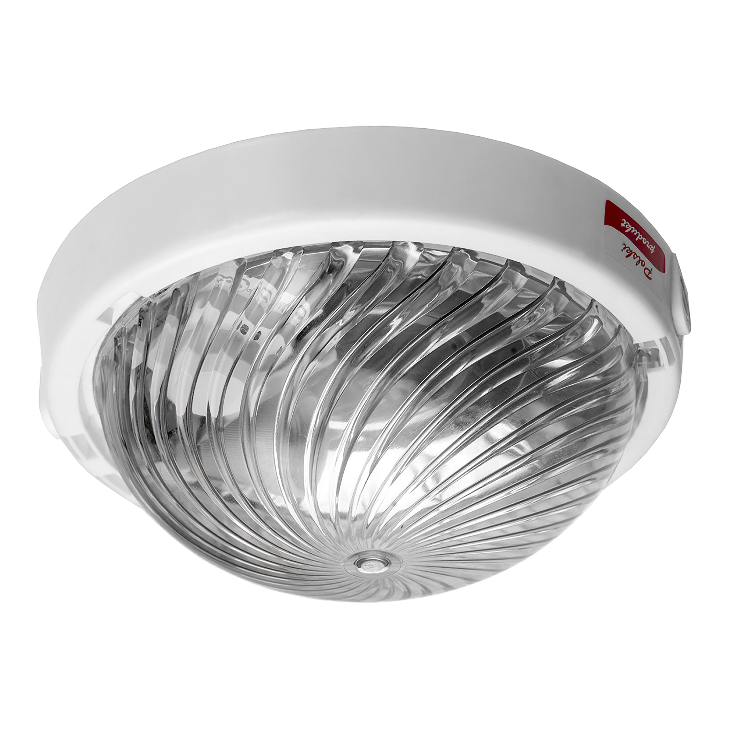 TRIO Rasvjeta fixture, 75W, E27, IP44, IK10 clear Kom lampshade