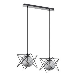 CORRADO 2P, pendant Svjetiljka, E14 max. 2x 40W, chrome