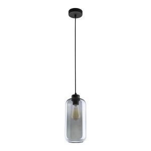 LAZIO 1P, pendant Svjetiljka, E27 max.15W, Crna